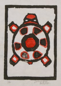 Dominique DrouinLinoblock print