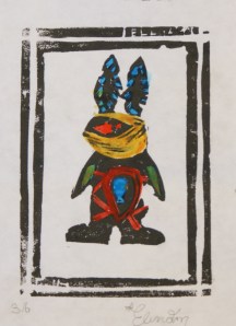 Eli AfidenyoLinoblock print