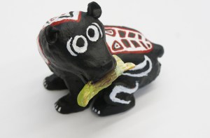 Eva GuineyPainted clay sculpture