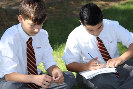 ??? and ??? enjoy the warm weather