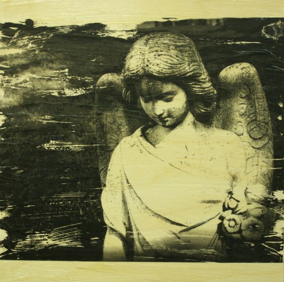 Melissa Reid Gel Transfer on Wood