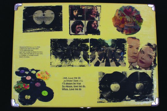 Ciahna Mazzeo Gel Transfer on Vintage Record Player